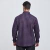 Di Bin Ze Men's Loose Fit Plus Size Fleece-Lined Plaid Shirt