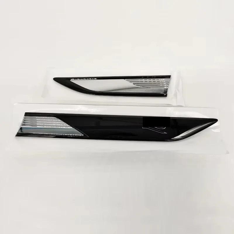 Tiguan R-Line 2021-2022 New AU05 -4Pcs Side Wing Fender Emblem Badge Stickers Trim Door Decoration Label Auto Accessories