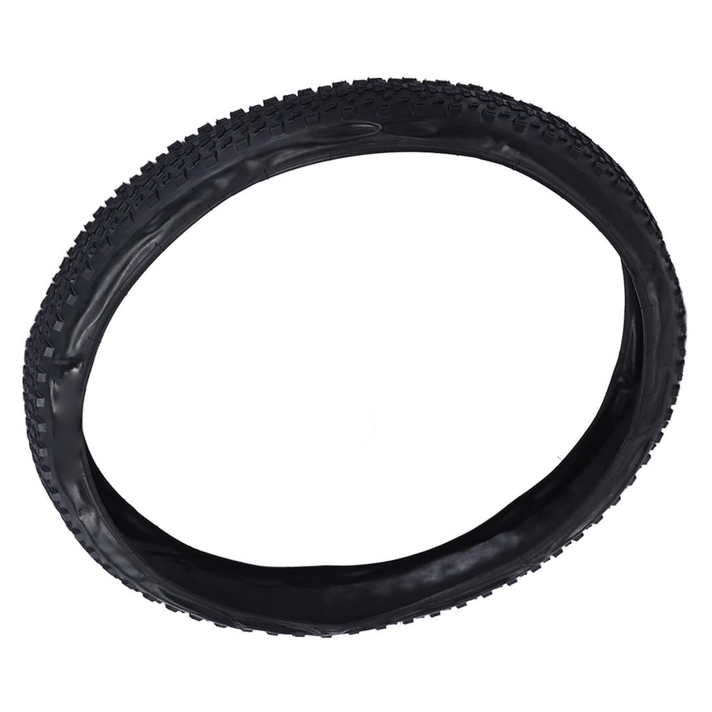 27.5x2.20 Bike Outer Tire Rubber Anti Slip Mountain Road Bike Folding Tire Replacement for Cycling Black