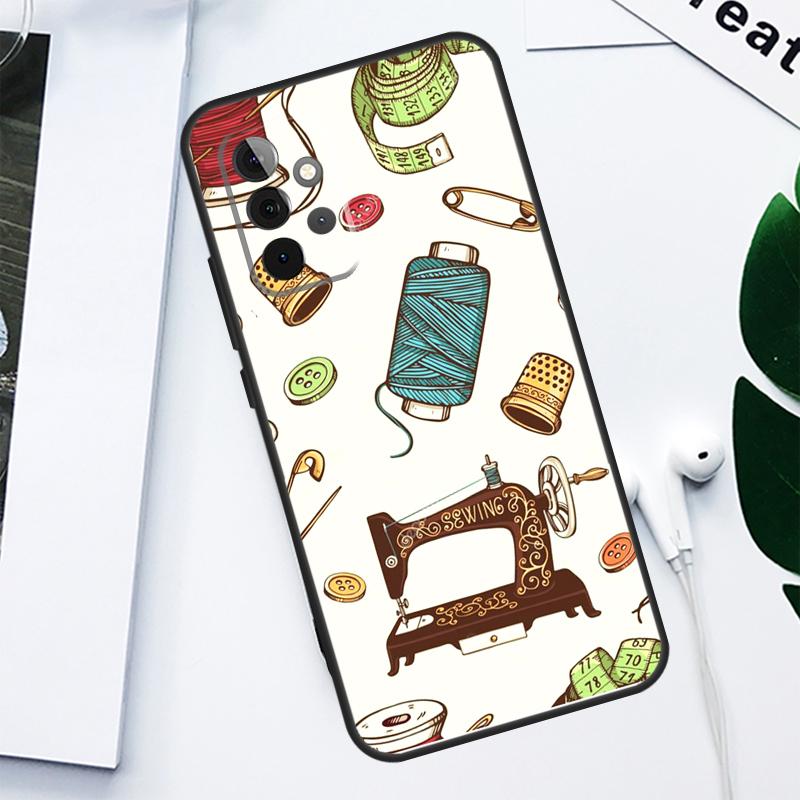 Sewing Machine For Samsung Galaxy A55 A54 A35 A15 A34 A14 A53 A33 A13 A05 A06 A16 A22 A32 A52 Phone Case