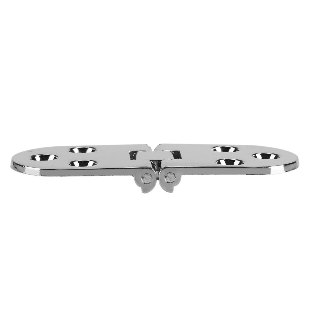 80*30mm Zinc Alloy Round Edge Sewing Machine Folding Table Furniture Flip Tray Hinge Silver
