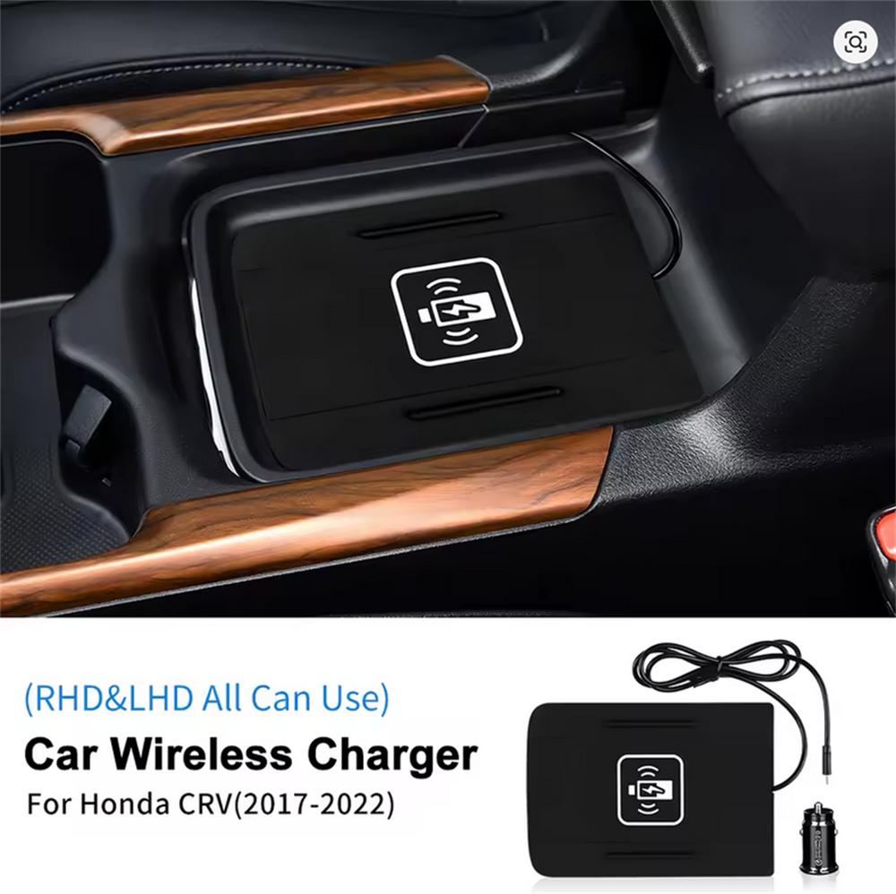 For Honda CRV 2017-2022 Car Wireless Charger Pad Fast Charging Mat Charger Pad