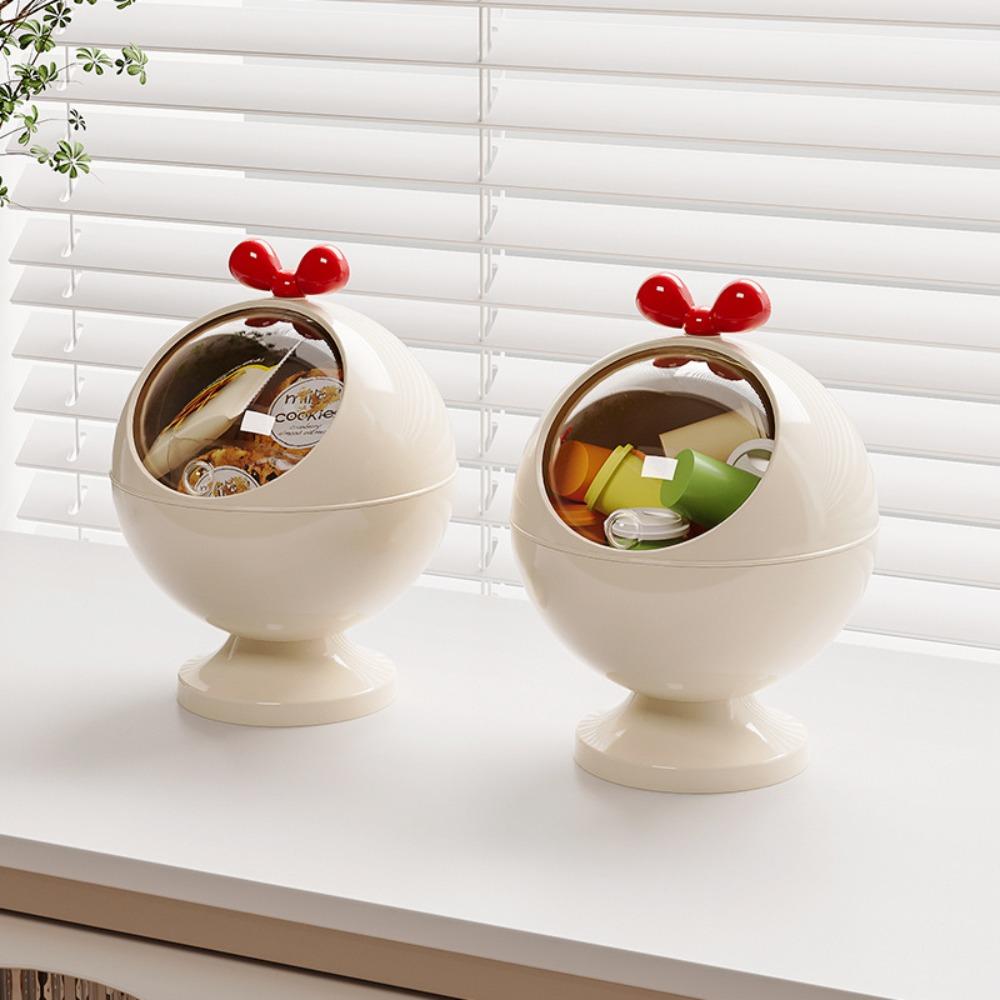 Round Fruit Tray with Lid Food Container New Snack Box  Home