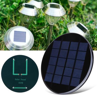5/3/2/1 Stück 1,1W 5V Tragbares Solarpanel Mini Runde Solar-Epoxidzelle Ladegerät Batterie DIY Solarspielzeug Ladekabel Powerbank für Handy