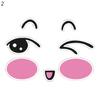 Funny Smiling Face Mirror Stickers Car Rearview Auto Vehicle Decoration Decals