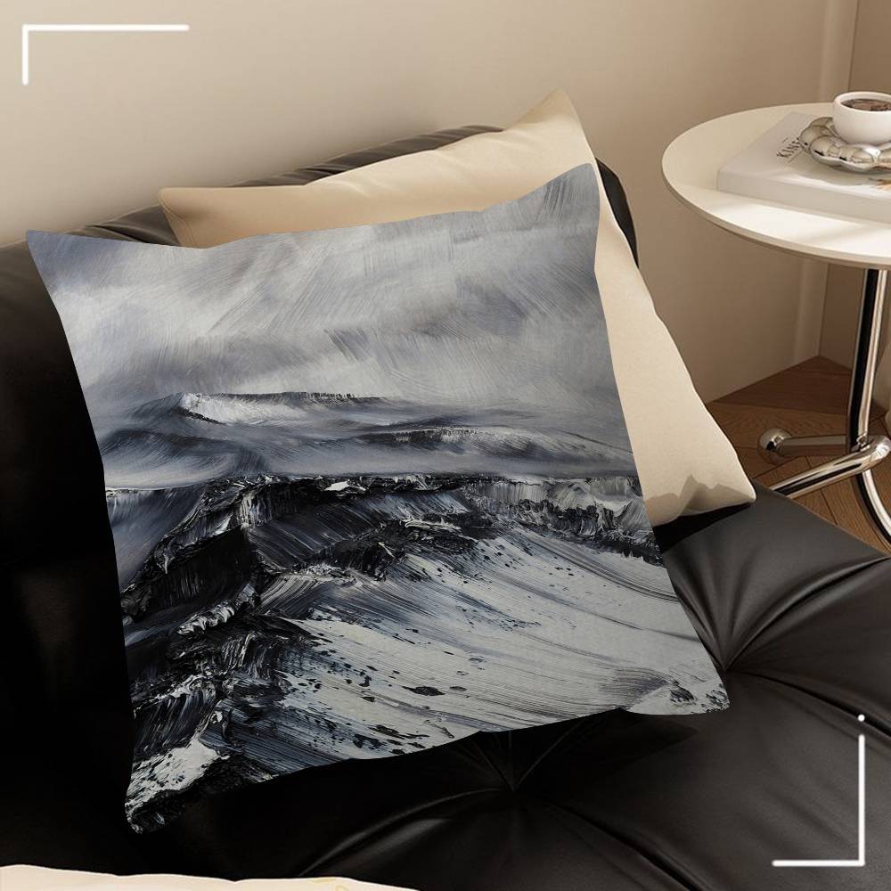 Conrad Jon Snow Mountain Artist Cushion Cover Decorative Pillow Sofa Home Decor Case Pillow Cases