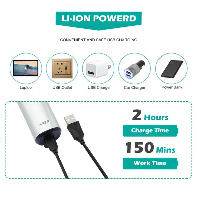 New Men's Shaving Stainless Steel LCD Digital Display IPX7 Washable Three-Head Floating Electric Shaver Powerful Power and Low Noise Design