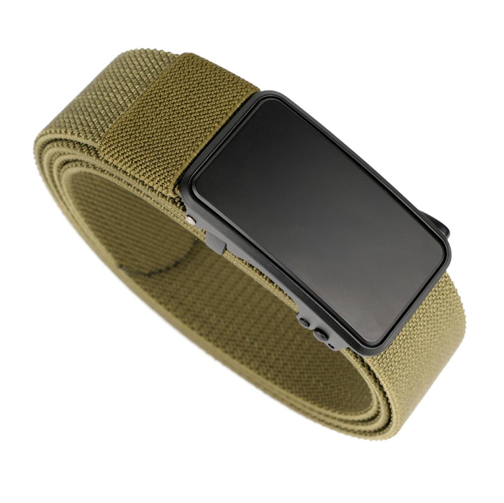 Men's Nylon Elastic Tactical Belt with Alloy Buckle