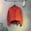 C S In The Room Moran Color popCorn Button poInt Ribbed Knit Cardigan 2Color