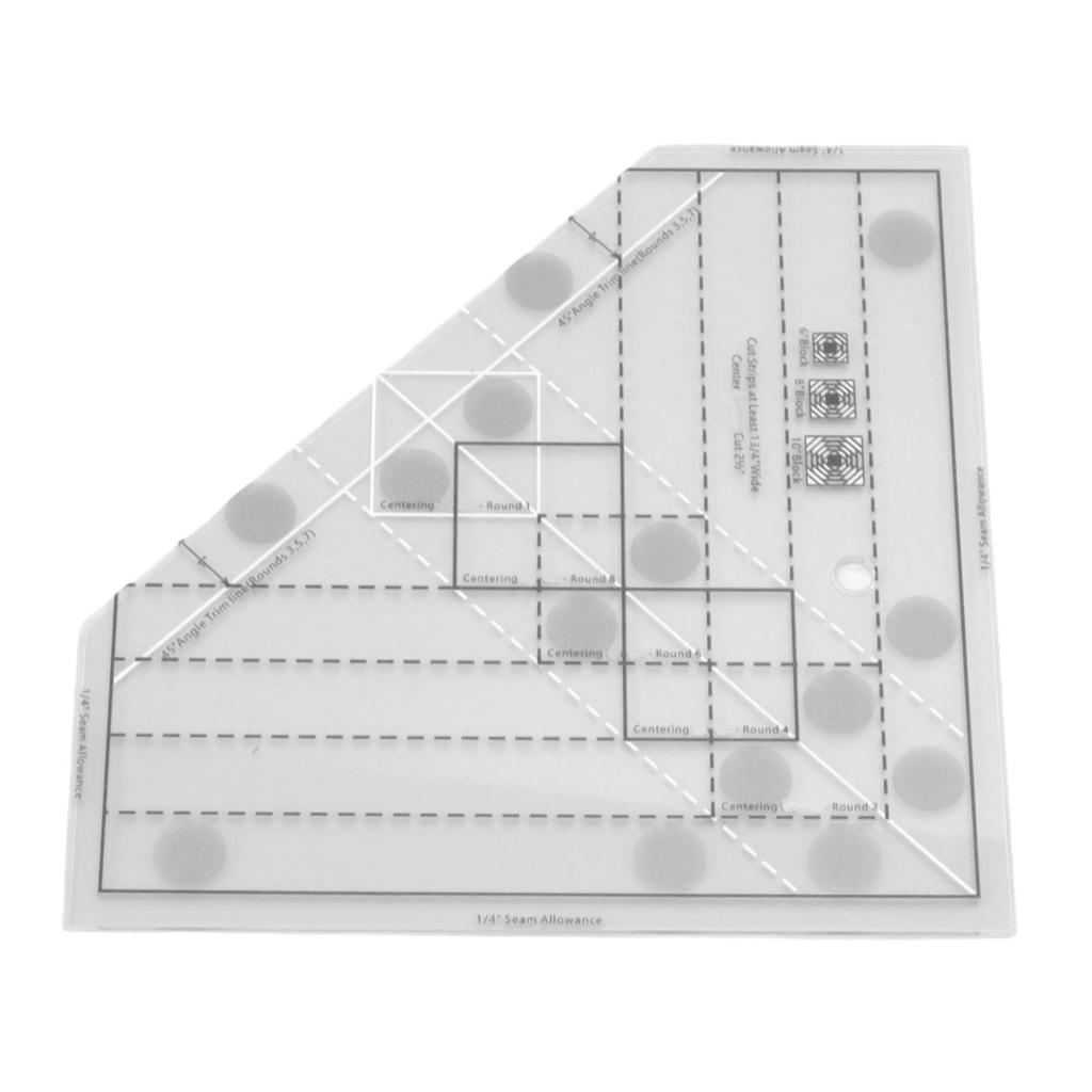 Raster Quiltlineal Professionelles Acryl Präzise Skala Haushaltsnählineal für DIY Nähen