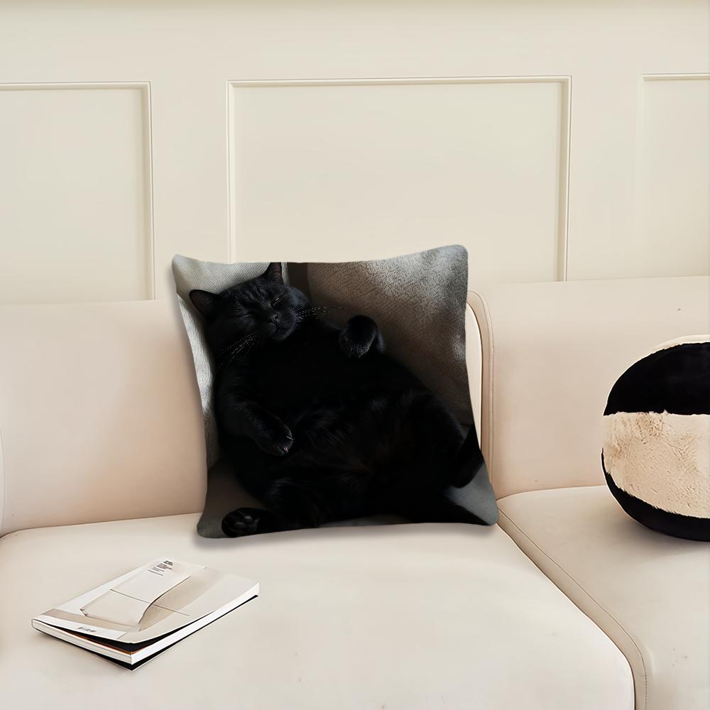 Funny cat cute sleep cushion cover Pillow Cover Decoration Room Home Sofa living Office Car Nordic Simplicity