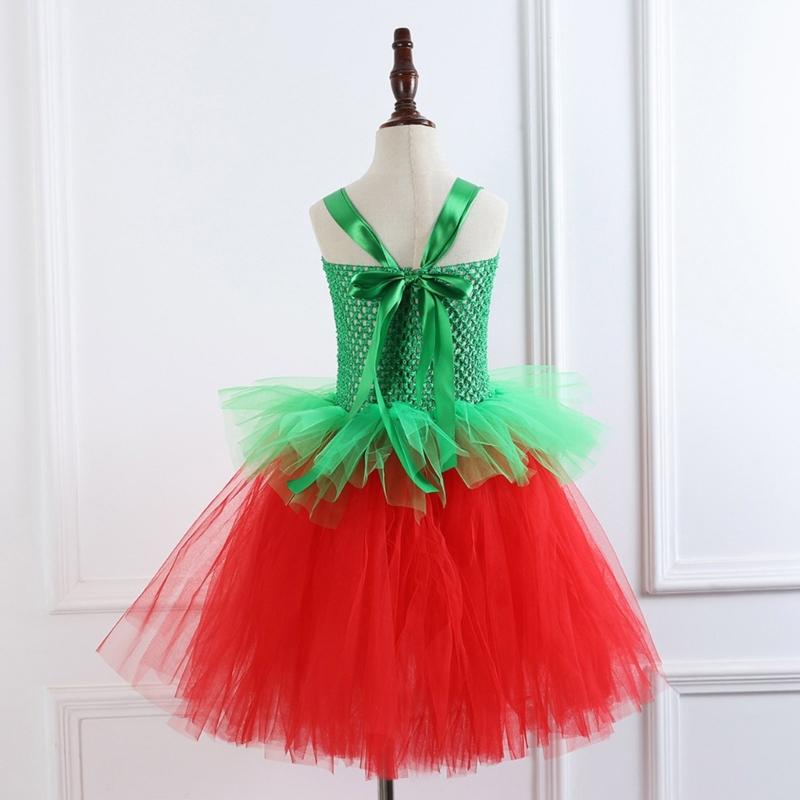 Kinder Weihnachten Elf Kostüm Zubehör für Mädchen 2-12 Weihnachten Geburtstag Fotografie Enthält Kleid und Weihnachtsmütze