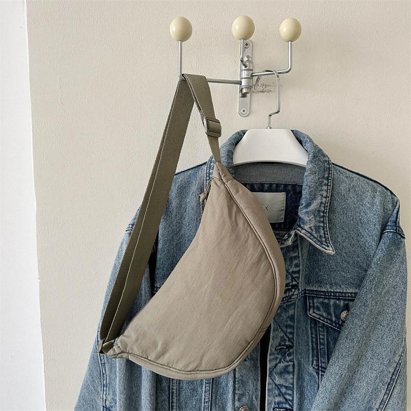 Модный Уличный Стиль Color Block Осень Зима 2023 Новый Дизайн Модная Большая Вместимость Простая Одноплечевая Сумка-Кроссбоди  Пельмень  зелёный