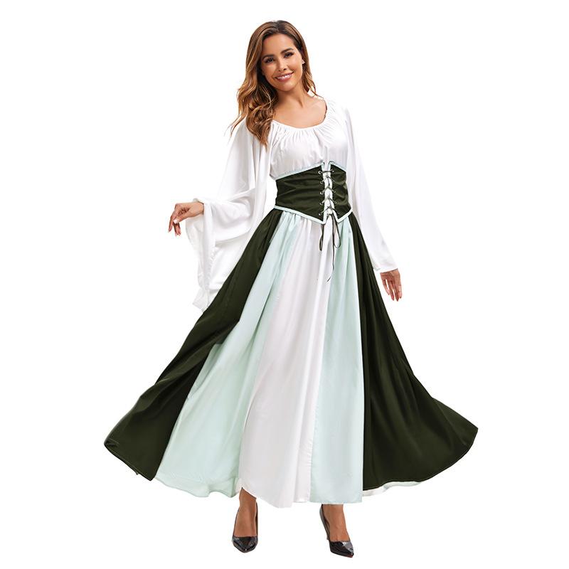 Cosplay Medieval Renaissance Vintage Court Princess Lady Dress Stage Character