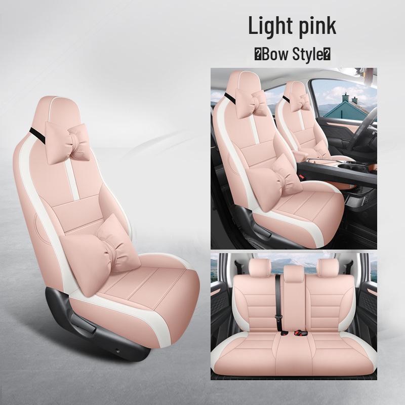 Sihao E10X Car Seat Cushion - Full Leather, Universal Fit, Four Seasons, One-Piece Design for Five-Seaters