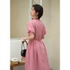 Women's V-Neck Mid-Length Dress