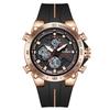 FOXBOX Fashion Big Dial  Men Watch LED Display Sports Waterproof  Men's Quartz Watch