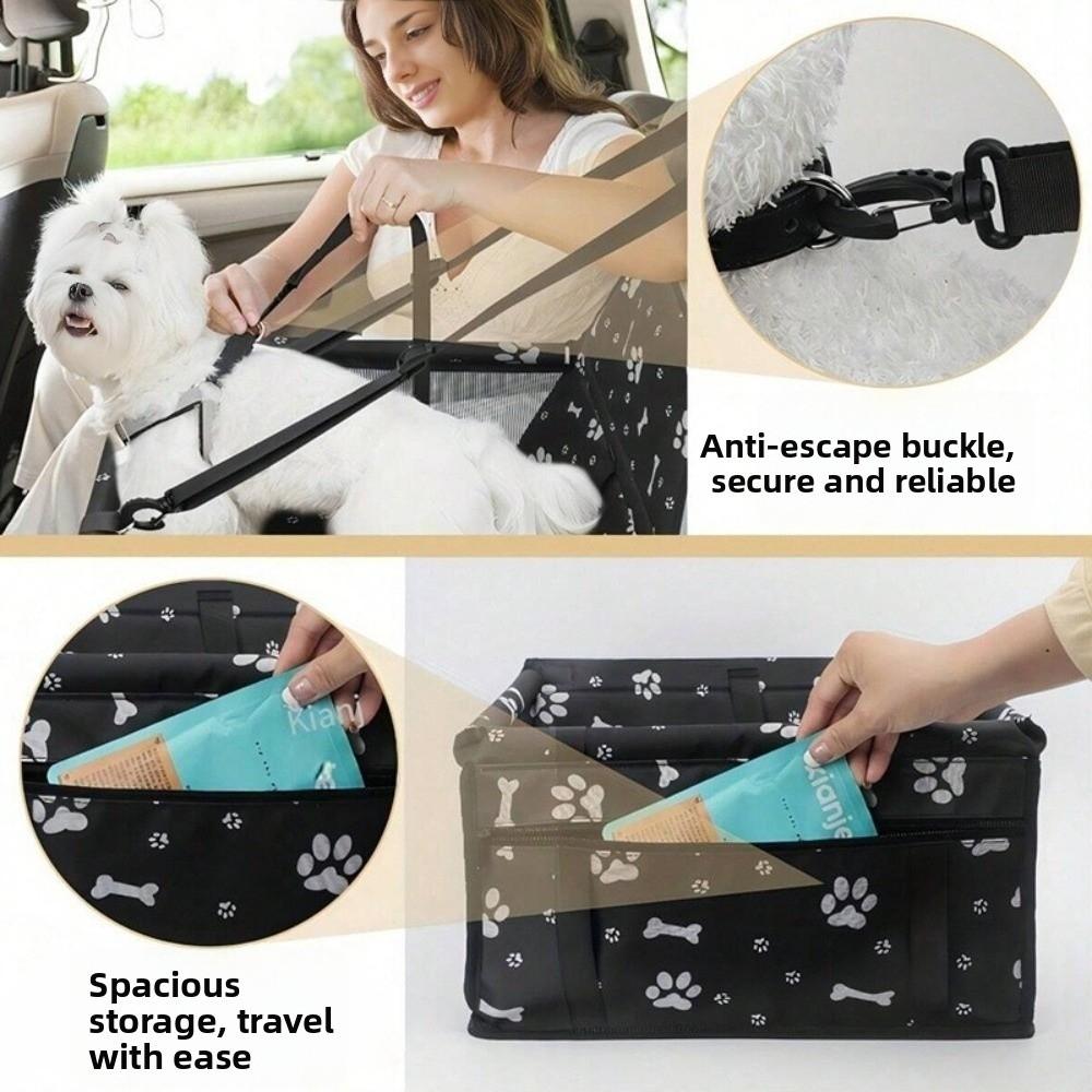 Waterproof Folding Pet Dog Carrier Pad Breathable Mesh Pet Car Carriers Seat Bag Car Seat