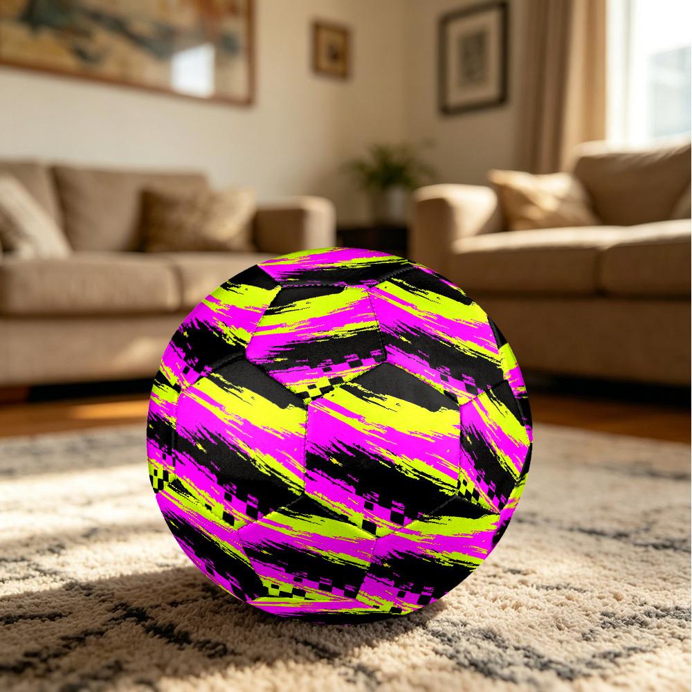 1pc Abstract Graffiti Theme Soccer Ball Football, Size 5, Lightweight PVC, Durable Outdoor Training Soccer Ball, Gift m61446