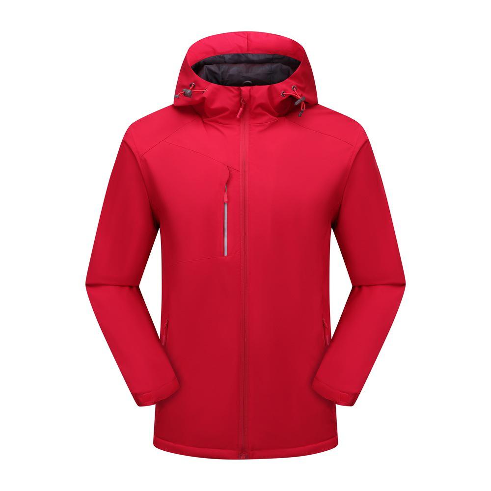 New Mountain Waterproof Autumn/Winter Windproof Jacket – Custom Print, Integrated Velvet Lining, Warm Workwear.