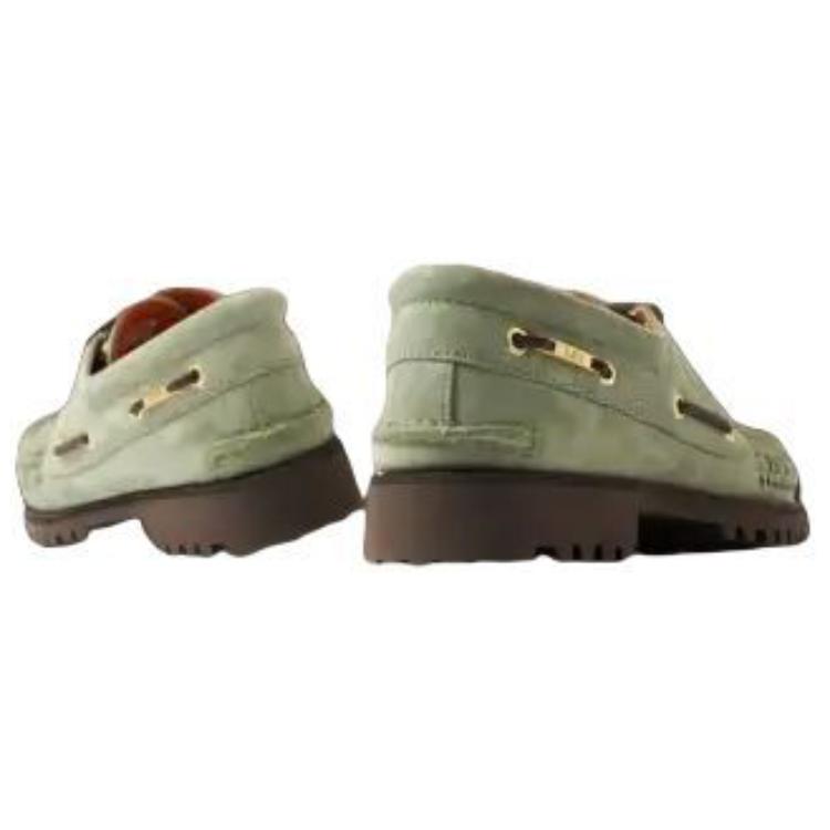 END. x Timberland 3-Eye Classic Lug Boat Light Green Suede Men Sneakers TB0A6A8QE-BM1