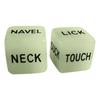 Luminous Sexy Dice Beautiful English Carving Couples Dice Play Game Dices Toys Play Games For Bar KTV