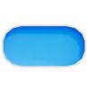 Oval Pool Liner, 375 x 610 cm UniBead Swimming Pool Liner for 120 cm Wall Height, Premium Vinyl, Easy Install with Leak-Proof Patches, Designed for
