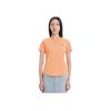 Li-Ning Comfortable Casual Solid Color Breathable Round Neck Pullover Short Sleeve T-Shirt Women Tops Candy-Orange ATSU006-4
