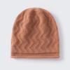 Autumn and Winter New% Pure Cashmere Hat for Men and Women Warm Knitted Casual Crimped Wool Hat