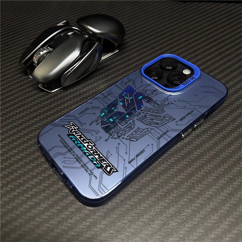 Silberne Anime Transformers Handyhülle für Apple 17, 14 Pro, 11, 8 Plus, 7, 16E, 13 - Neues cooles Modell