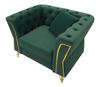 Armchair Emy Green With Cushion  Cm 104X83X76