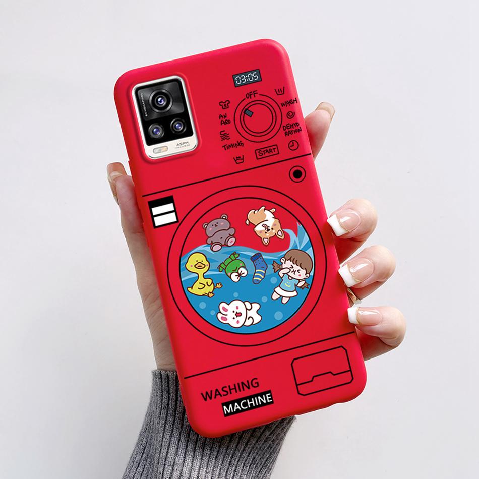 For Vivo V20 2021 Case V2040 Cute Cat Bear Frog Cover Soft Silicone Slim Phone Case For Vivo V20 V 20 VivoV20 V2025 V2024 Bags