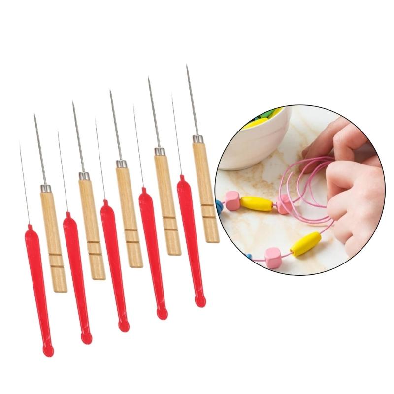 10Pcs Multipurpose Beading Needle Assorted Size Stainless Steel Beading Needle Tool For Handmade Jewelry Sewing Craft