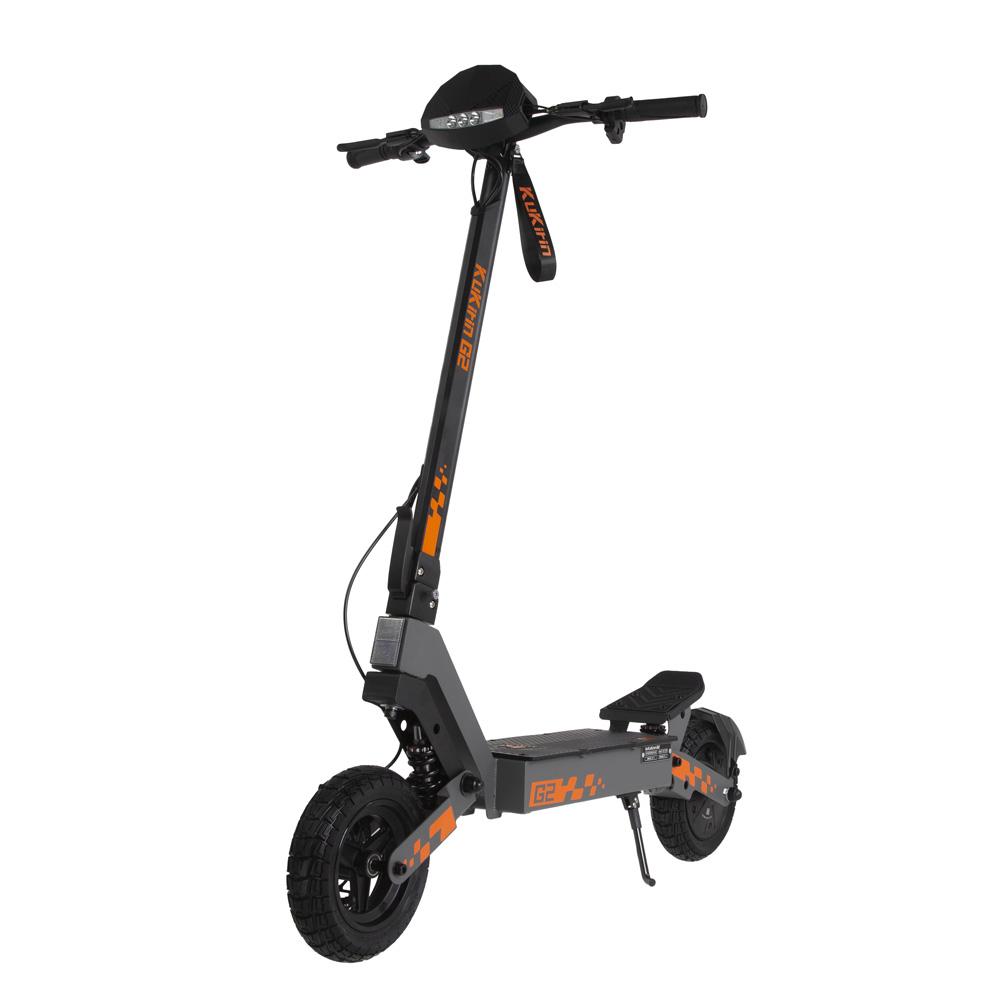 Kukirin G2 800W Elektroroller für Erwachsene, 10-Zoll-Vakuumreifen, 48 V 15,6 Ah, 45 km/h Höchstgeschwindigkeit, faltbares Design, Doppelfederung, IPX4, LED-Anzeige
