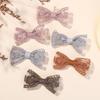 40pcs Lace Embroidery Bow Hair Clip Random Solid Hair Pin Retro Elegant Headband with Clips Girls Kid Hair Accessories Gift