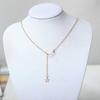 Collier Sautoir Pendentif - SHOP-STORY - MOON STAR GOLD - Acier inoxydable - 50 cm - Céleste