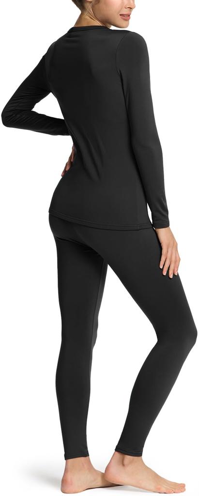 Tesla Heattech Warm Innerwear Set for Thin Long Sleeve Shirt and Long Perfect for and Winter Use Women, Micro-Fleece Lining, Moisture-Wicking,
