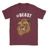 Beauty And The Beast Hashtag Beast Men T Shirts Funny Tees Short Sleeve O Neck Tshirt Pure Cotton Plus Size Clothing