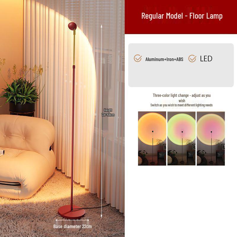 Little Red Riding Hood Luxury Floor Lamp - High-End Ambient Lighting for Living Room or Bedroom