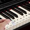 Piano Keyboard Stickers, Transparent Removable Piano Key Labels Stickers Notes Guide for 88/76/61/54/49 Keys Beginners and Kids Learning Piano