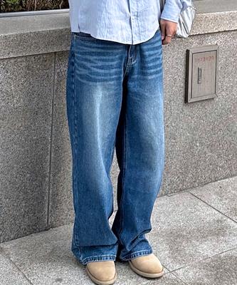 Nasyujeueol Usual Washed Wide Denim Pants 3 Colors