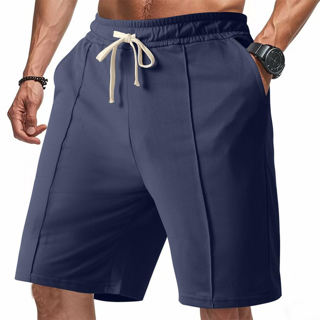 Men'S Straight Work Pants Fashionable And Casual Drawstring Shorts