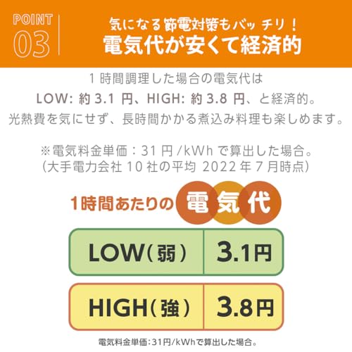 LITHON Electric Slow Cooker, 3.0L, Easy Automatic Cooking, Hands-Free Operation, Enamel Inner Pot, Time-Saving Cooking, 5 Recipes, Large Capacity, 2 T