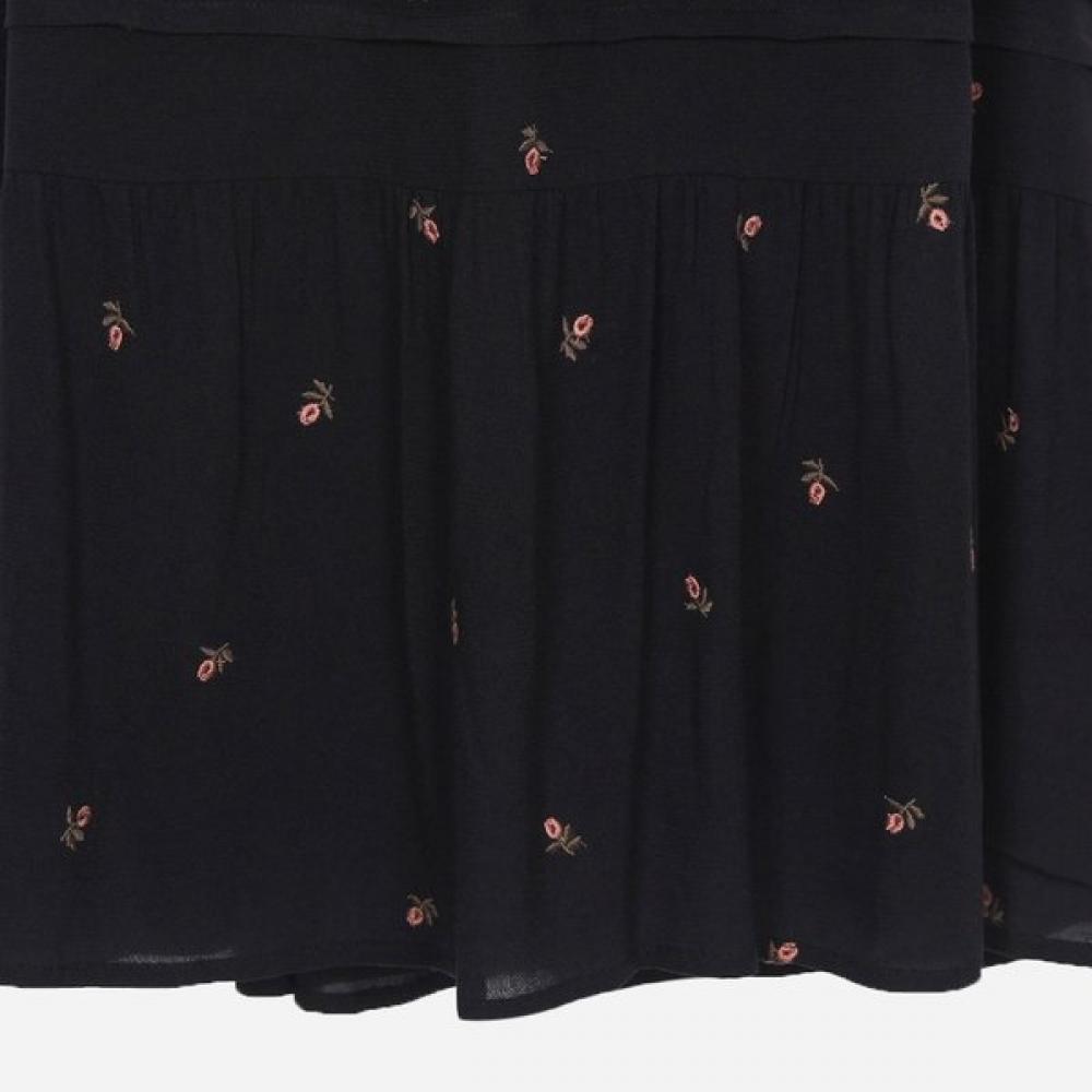Thursday Island Rayon Flower Embroidery Dress  T256mop142w 