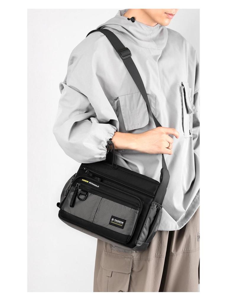 Herren Wasserabweisende Oxford-Stoff Umhängetasche - Großes Fassungsvermögen Outdoor Reise- und Business-Rucksack