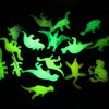 Glow In Dark Mini Dinosaur Figures Small Luminous Toys Easter Eggs Filler Birthday Party Favors Supplies Kids Classroom Prizes
