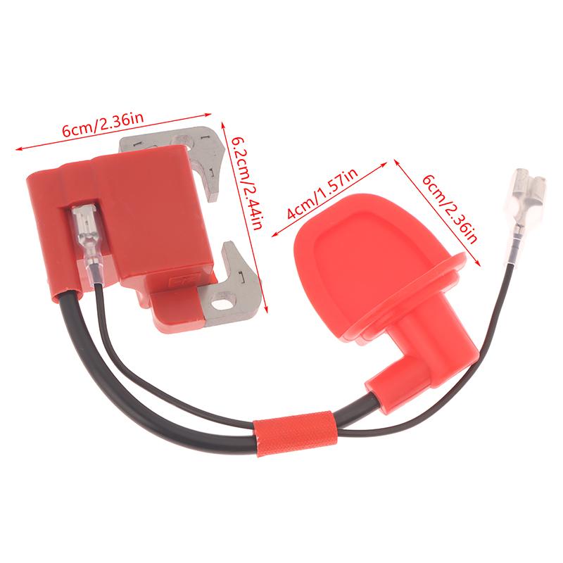 

Mini Quad Pocket Pit Dirt Bike ATV Stroke Engine Part With Spark Plug High Performance Red Ignition Coil For 47cc 49cc червоний