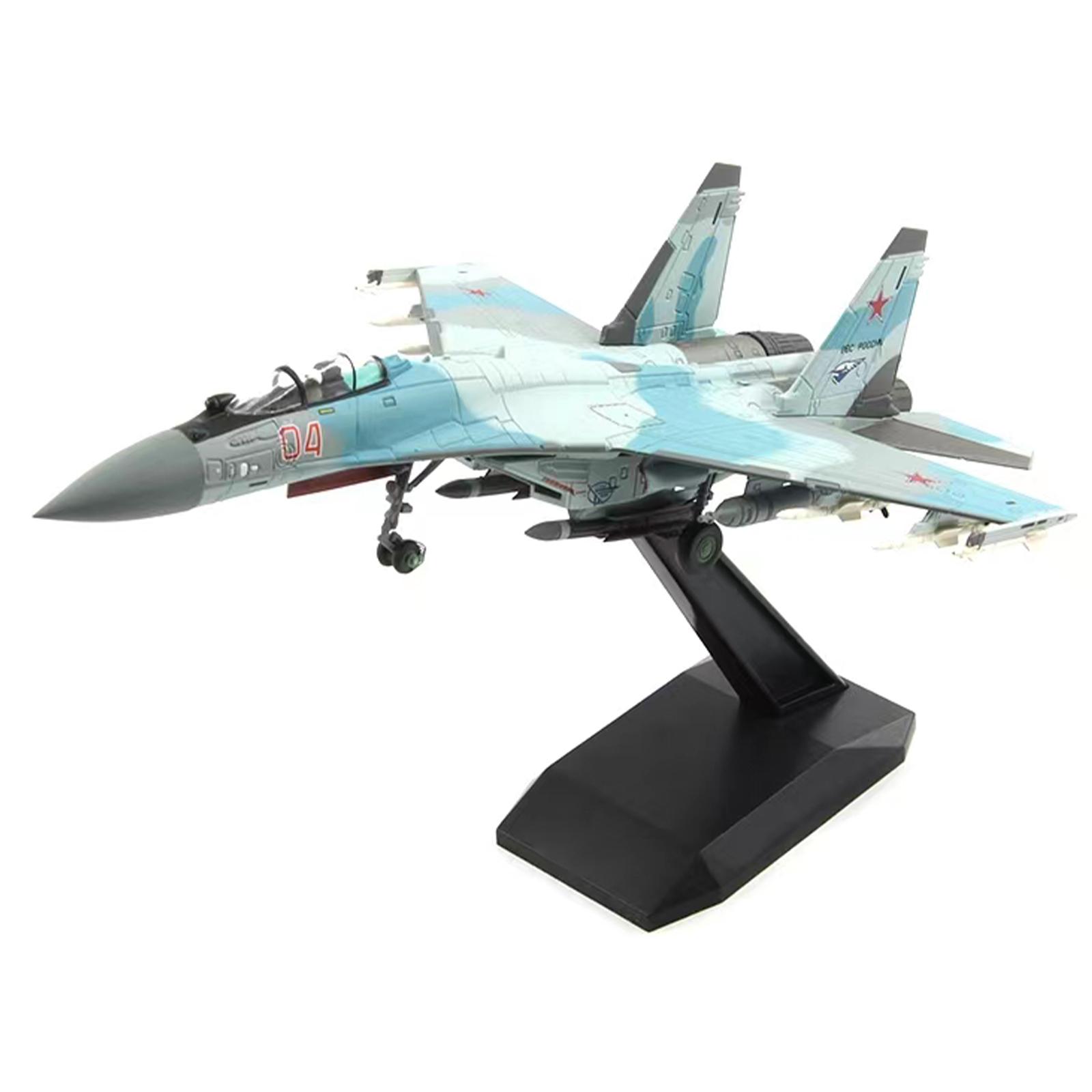 Metal SU-35 Super Flanker Heavy Aircraft 1:100  Simulation Fighter Aviation Military Science Exhibition Model For Collection United States