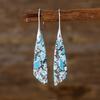 Luxury New Bohemian Emperor Stone Geometric Pendant Earrings Earrings European and American Popular Natural Stone Jewelry
