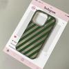 Retro Green Diagonal Stripe Phone Case For IPhone 11Pro 13 15 PIus 14 12Pro 16 17 Pro Max Case 17Air Clear Soft Cover Cases